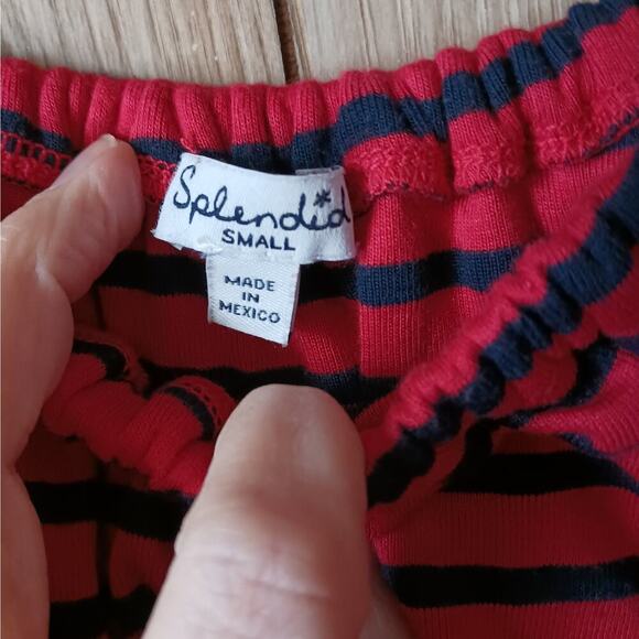 Splendid Off the Shoulder Flounce Top Size Small - Picture 3 of 7